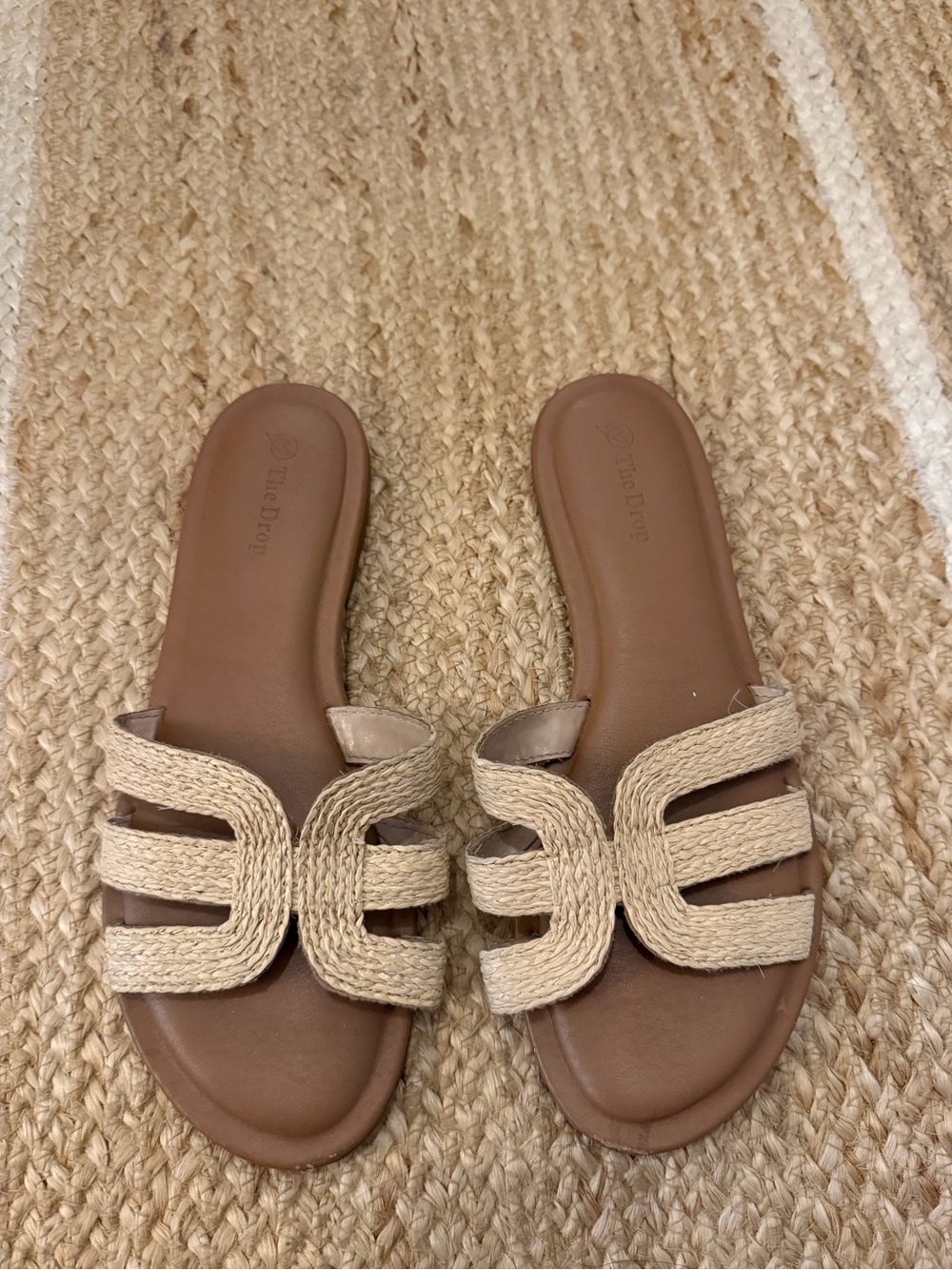 Braided Strap Slide Sandals